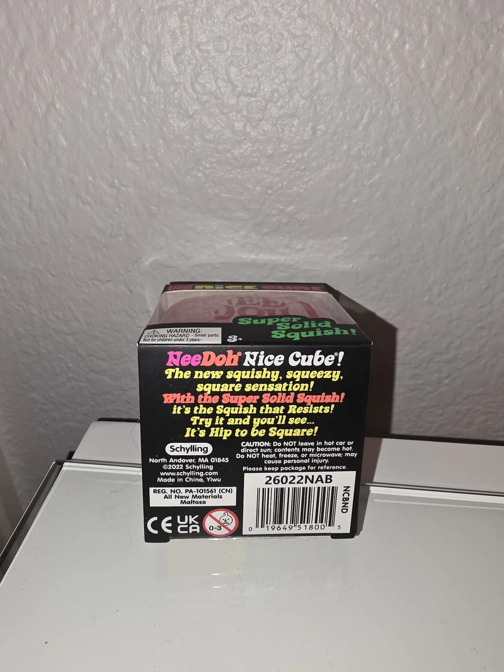 Nice Cube Pink Squish Toy